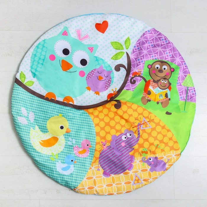 Развивающий коврик с дугами &laquo;Филин&raquo;, 108х103 см.