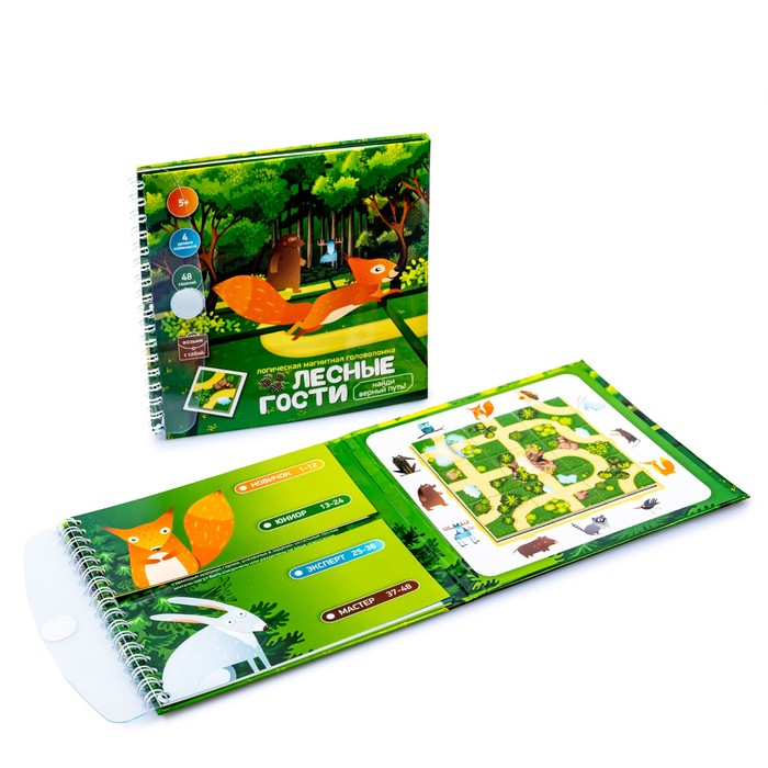 Игра магнитная головоломка &laquo;Лесные гости. Найди верный путь&raquo;
