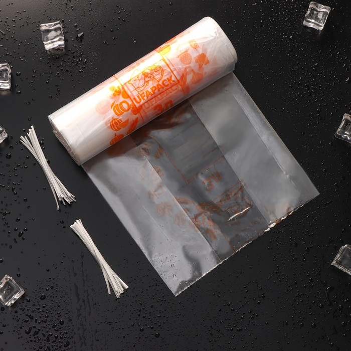 Пакеты для заморозки продуктов &laquo;Уфа ПАК&raquo;, 3 литра, 25&times;35 см, 35 шт, с клипсами