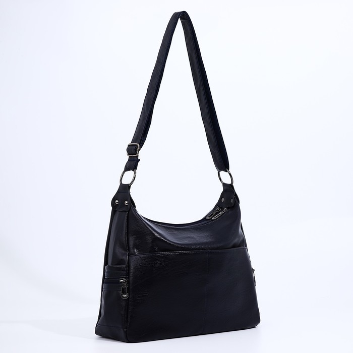 Сумка-мешок на молнии цвет синий Сумка-мешок на молнии цвет синий