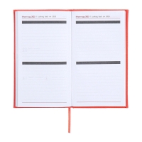 Еженедельник датированный 2025 года, 85х145 мм, 64 листа ESCALADA, твердая обложка из искусственной кожи, блинтовое тиснение, блок 70 г/м², коралловый Еженедельник датированный 2025 года, 85х145 мм, 64 листа ESCALADA, твердая обложка из искусственной кожи, блинтовое тиснение, блок 70 г/м², коралловый