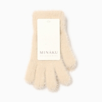 Перчатки MINAKU, цвет бежевый, 21 см Перчатки MINAKU, цвет бежевый, 21 см