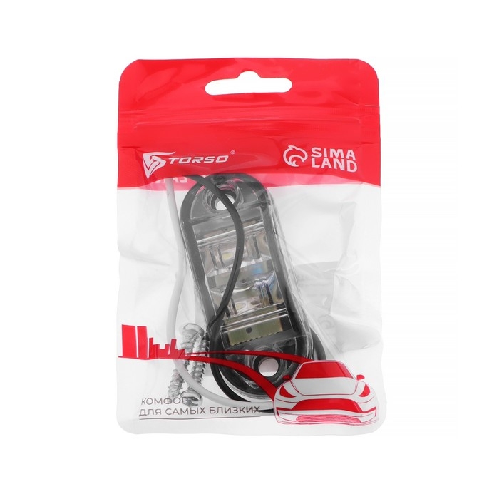 Плафон подсветки номера 12-24 В, 76×30 мм, провод 18 см Плафон подсветки номера 12-24 В, 76×30 мм, провод 18 см