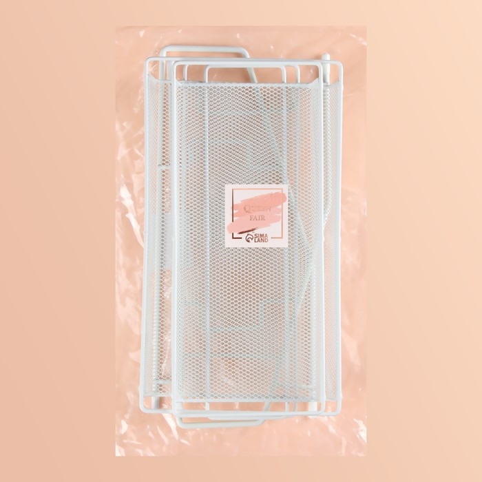 Органайзер для хранения косметических средств/принадлежностей, двухуровневый, 31 &times; 32 &times; 16.5 см, цвет белый