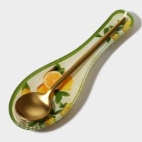 Подставка стеклянная под ложку Доляна &laquo;Дольче&raquo;, 23,5&times;8,3 см