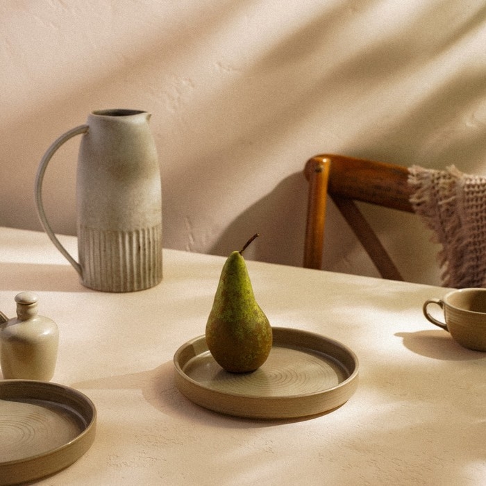 Тарелка обеденная фарфоровая SL Home «Песчаный бриз», d=21 см, цвет бежевый Тарелка обеденная фарфоровая SL Home «Песчаный бриз», d=21 см, цвет бежевый