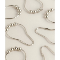 Набор крючков для штор Доляна, 12 шт, цвет хромированный Набор крючков для штор Доляна, 12 шт, цвет хромированный