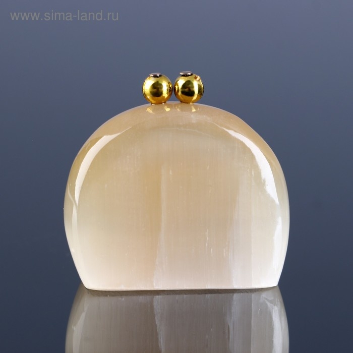 Сувенир &laquo;Кошелек здоровья&raquo;, 4 х4,5 см селенит