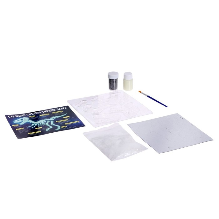 Набор для опытов &laquo;Эпоха динозавров: Скелет тираннозавра&raquo;, в пакете