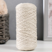 Шнур для вязания 100% полиэфир 1мм 200м/75&plusmn;10гр (02-молочный)