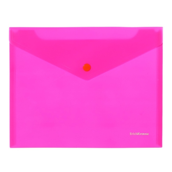 Папка-конверт на кнопке А5+, 180 мкм, ErichKrause Папка-конверт на кнопке А5+, 180 мкм, ErichKrause "Soft Caribbean Sunset", тиснение "Soft Touch", непрозрачная, микс