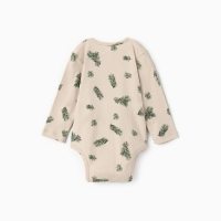 Боди с дл. рукавом Крошка Я "Еловые веточки", рост 68-74 см