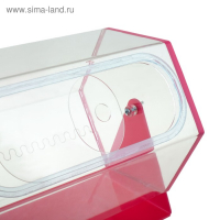 Лототрон 33&times;23&times;35 см, цвет основания розовый, оргстекло 2 мм, В ЗАЩИТНОЙ ПЛЁНКЕ