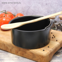 Котелок «Жаклин», 1,2 л, антипригарное покрытие, цвет чёрный Котелок «Жаклин», 1,2 л, антипригарное покрытие, цвет чёрный