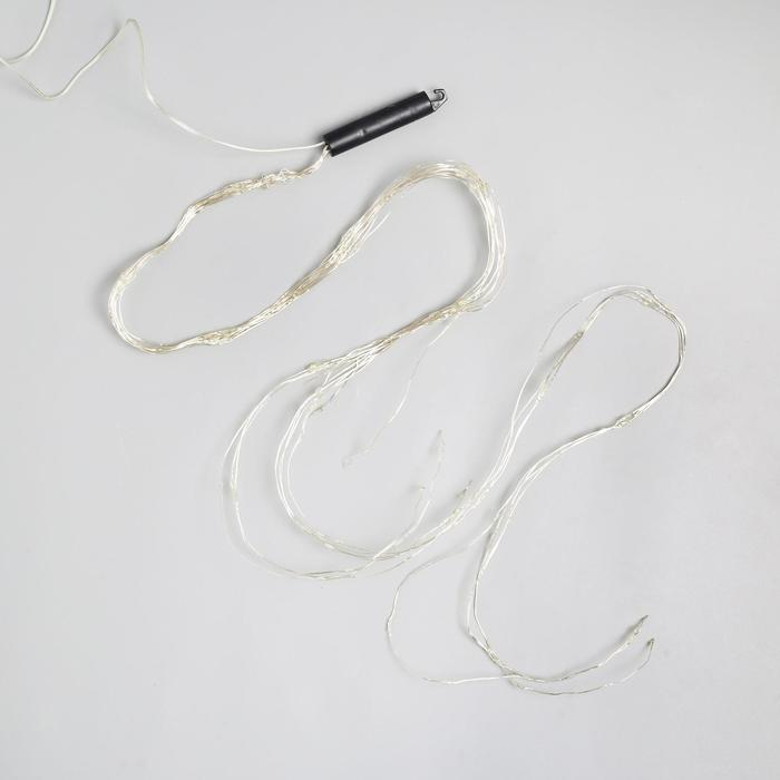 Гирлянда &laquo;Дреды&raquo; 1.5 м, IP20, серебристая нить, 125 LED, свечение мульти, 12 В