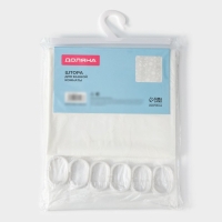 Штора для ванны Доляна &laquo;Море&raquo;, 180&times;180 см, EVA, цвет прозрачный