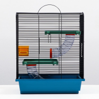 Клетка для грызунов "Дом" трехярусная, 39 x 29 х 49 см, микс цветов Клетка для грызунов "Дом" трехярусная, 39 x 29 х 49 см, микс цветов