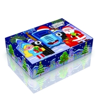 Коробка подарочная, 21х15х5 см, Синий трактор