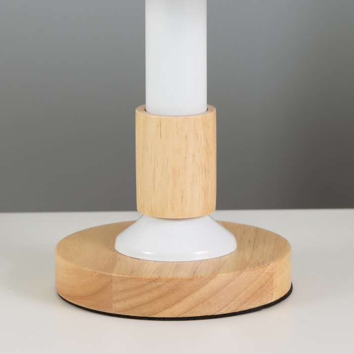 Настольная лампа "Мирабель" E27 40Вт белый 16х16х36,5 см RISALUX