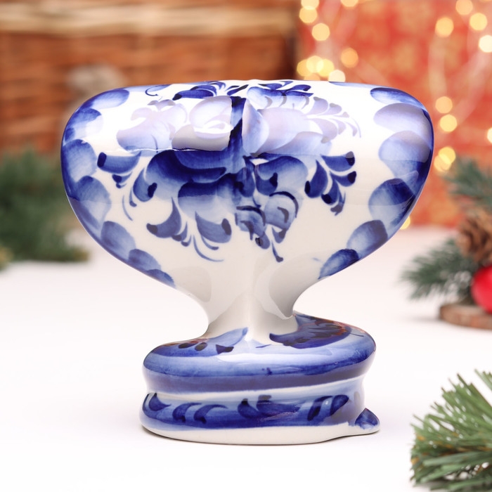 Сувенир "Змея", №2, гжель, 11 см