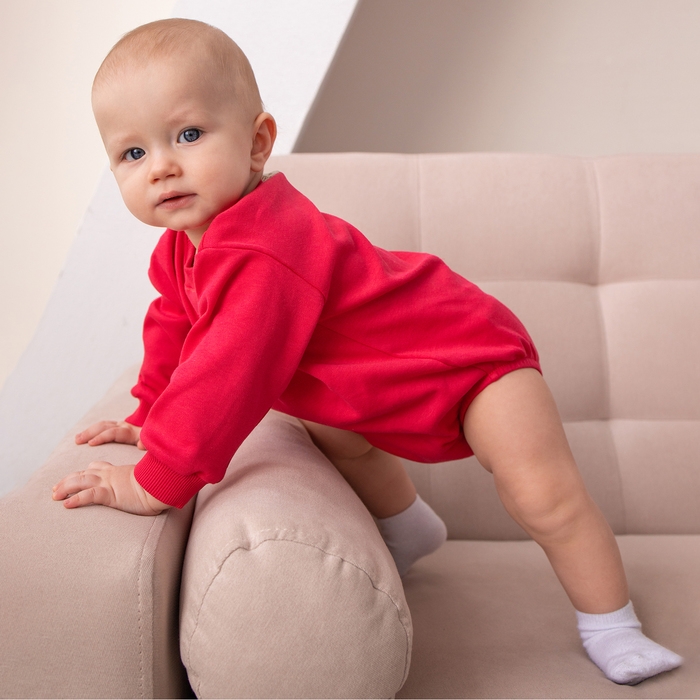 Свитшот-боди детский MINAKU цвет малиновый, рост 80-86 см