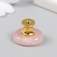 Ручка для шкатулки "Розовый кварц" 2,6х1,7 см Ручка для шкатулки "Розовый кварц" 2,6х1,7 см