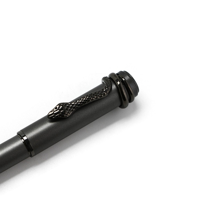 Ручка шариковая чёрная паста 1.0 мм, металл с поворотным механизмом «Змея» Ручка шариковая чёрная паста 1.0 мм, металл с поворотным механизмом «Змея»