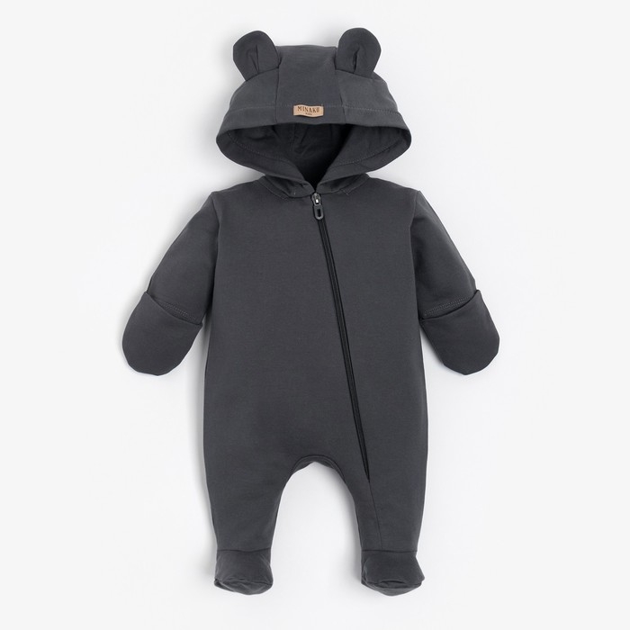Комбинезон детский MINAKU, цвет графитовый, рост 80-86 см Комбинезон детский MINAKU, цвет графитовый, рост 80-86 см