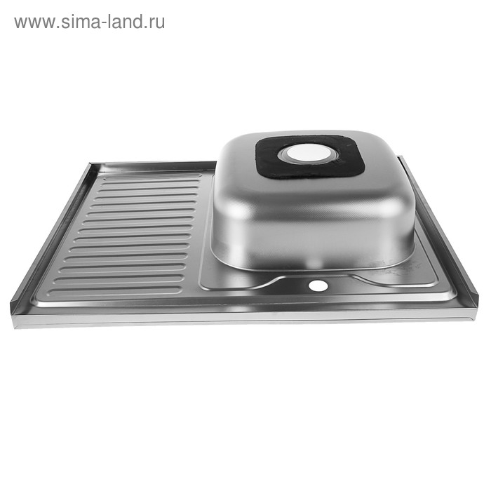 Мойка кухонная Accoona AC6080-R, накладная, правая, толщина 0.6 мм, 800х600х165 мм, декор Мойка кухонная Accoona AC6080-R, накладная, правая, толщина 0.6 мм, 800х600х165 мм, декор