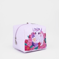 Косметичка-монетница на молнии, цвет сиреневый Косметичка-монетница на молнии, цвет сиреневый