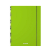 Тетрадь А4 на спирали, 80 листов в клетку, ErichKrause Neon, пластиковая обложка, на резинке, блок офсет 100% белизна, МИКС Тетрадь А4 на спирали, 80 листов в клетку, ErichKrause Neon, пластиковая обложка, на резинке, блок офсет 100% белизна, МИКС