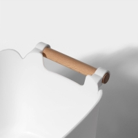 Контейнер для хранения с ручкой LaDо́m &laquo;Лаконичность&raquo;, 33,5&times;18,5&times;14,5 см, цвет белый