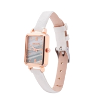 Часы наручные кварцевые женские, белый ремешок Часы наручные кварцевые женские, белый ремешок