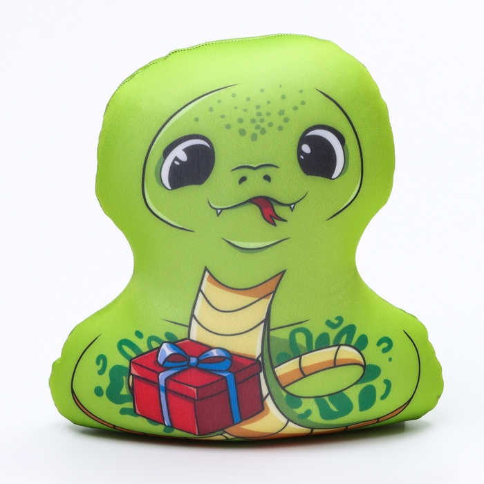 Новый год! Антистресс игрушка &laquo;Змея c подарком&raquo;
