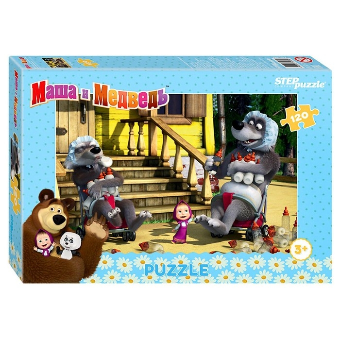 Пазл &laquo;Маша и Медведь - 2&raquo;, 120 элементов, МИКС