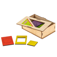 Деревянные карточки &laquo;Фигуры&raquo; набор 15 карточек: 5,5 х 8,3 см