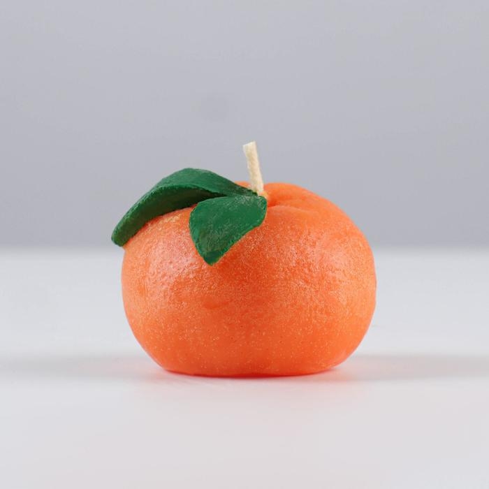 Свеча новогодняя Свеча новогодняя "Мандаринка", 5х5х4,5 см