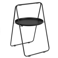 Кофейный столик "Барн" YS-8568, черный 44х42х68 см