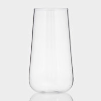 Стаканы &laquo;Нолан&raquo;, 500 мл, 8&times;15 см, набор 2 шт, стекло, прозрачные