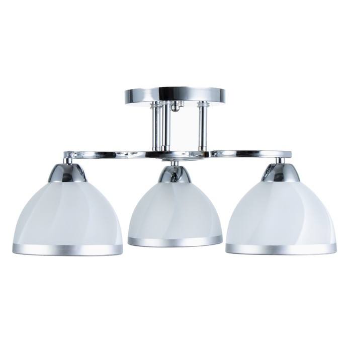 Люстра "Каспиан" 3хЕ27 40Вт хром 48х48х22 см BayerLux