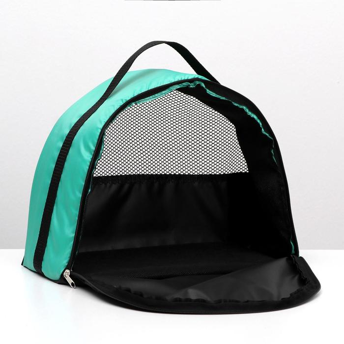 Сумка - переноска для животных, оксфорд, 36 х 17 х 25 см, зелёная Сумка - переноска для животных, оксфорд, 36 х 17 х 25 см, зелёная