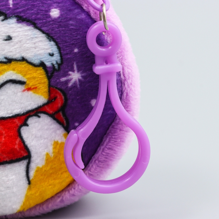 Кошелёк детский Кошелёк детский "Добрые зверята", плюшевый, цвет МИКС