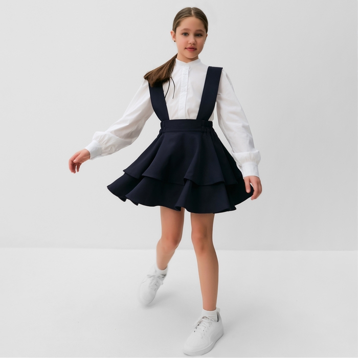 Сарафан для девочки MINAKU, цвет синий, рост 128 см