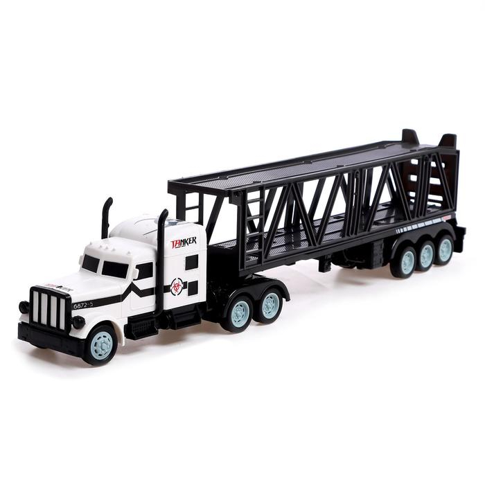 Грузовик радиоуправляемый &laquo;Автовоз&raquo;, с машинками, светофором и дорожными знаками