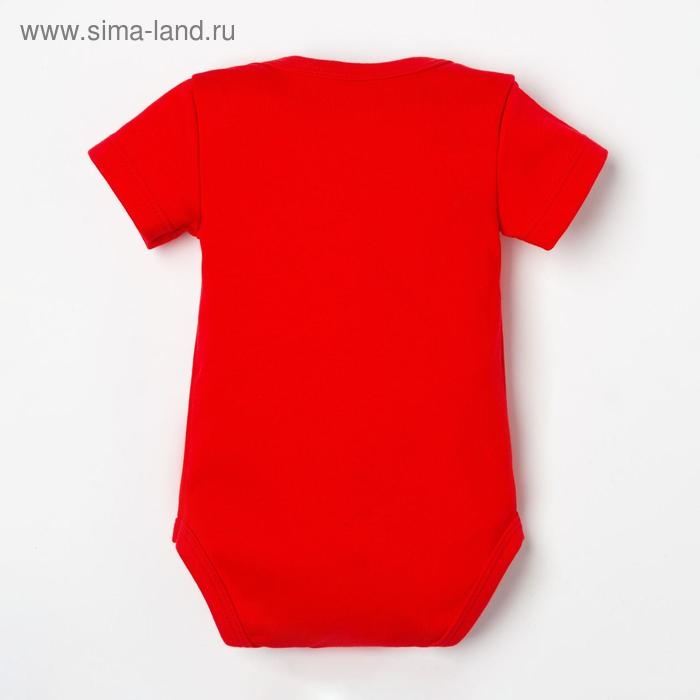 Боди детское Крошка Я &laquo;Первый НГ&raquo;, рост 74-80 см, цвет красный