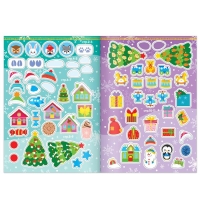 Книги с наклейками &laquo;Новогодние задания для девочки&raquo;, набор 2 шт. по 12 стр.