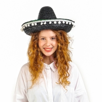 Карнавальная шляпа «Сомбреро», цвет чёрный Карнавальная шляпа «Сомбреро», цвет чёрный