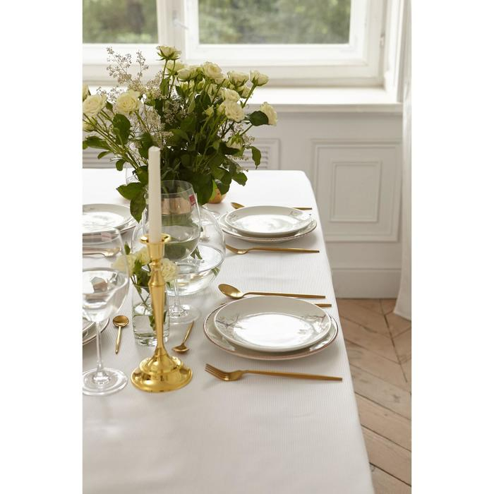 Скатерть Этель Lines 150*110 +/-3см, цв.белый, пл. 192 г/м2, хл с ВГМО