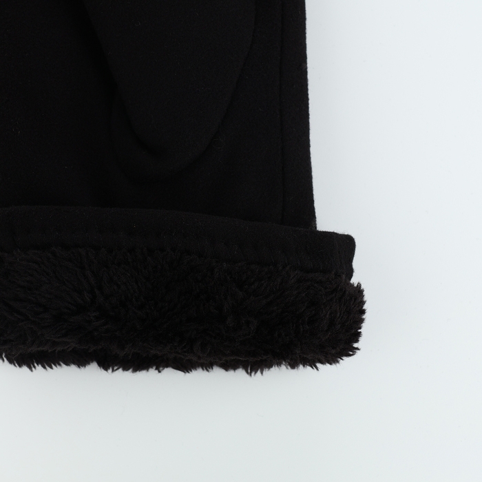 Перчатки мужские, безразмерные, с утеплителем, цвет чёрный Перчатки мужские, безразмерные, с утеплителем, цвет чёрный