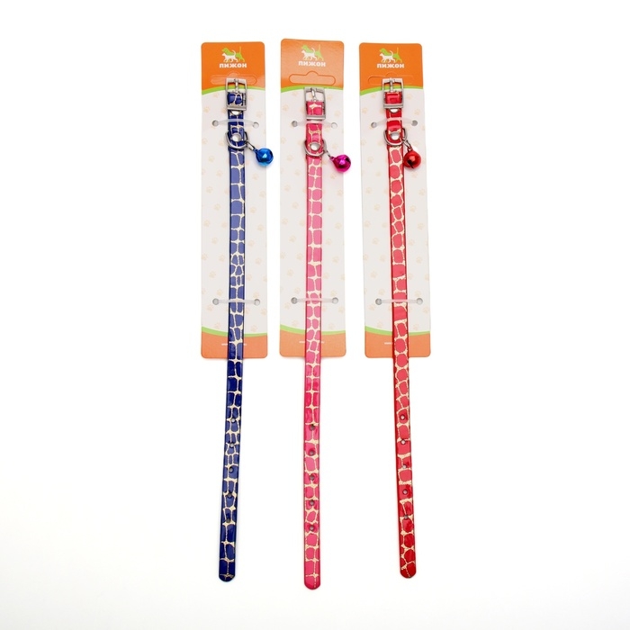 Ошейник перламутровый Ошейник перламутровый "Битое стекло", с бубенчиком, 30 х 1 см, микс цветов